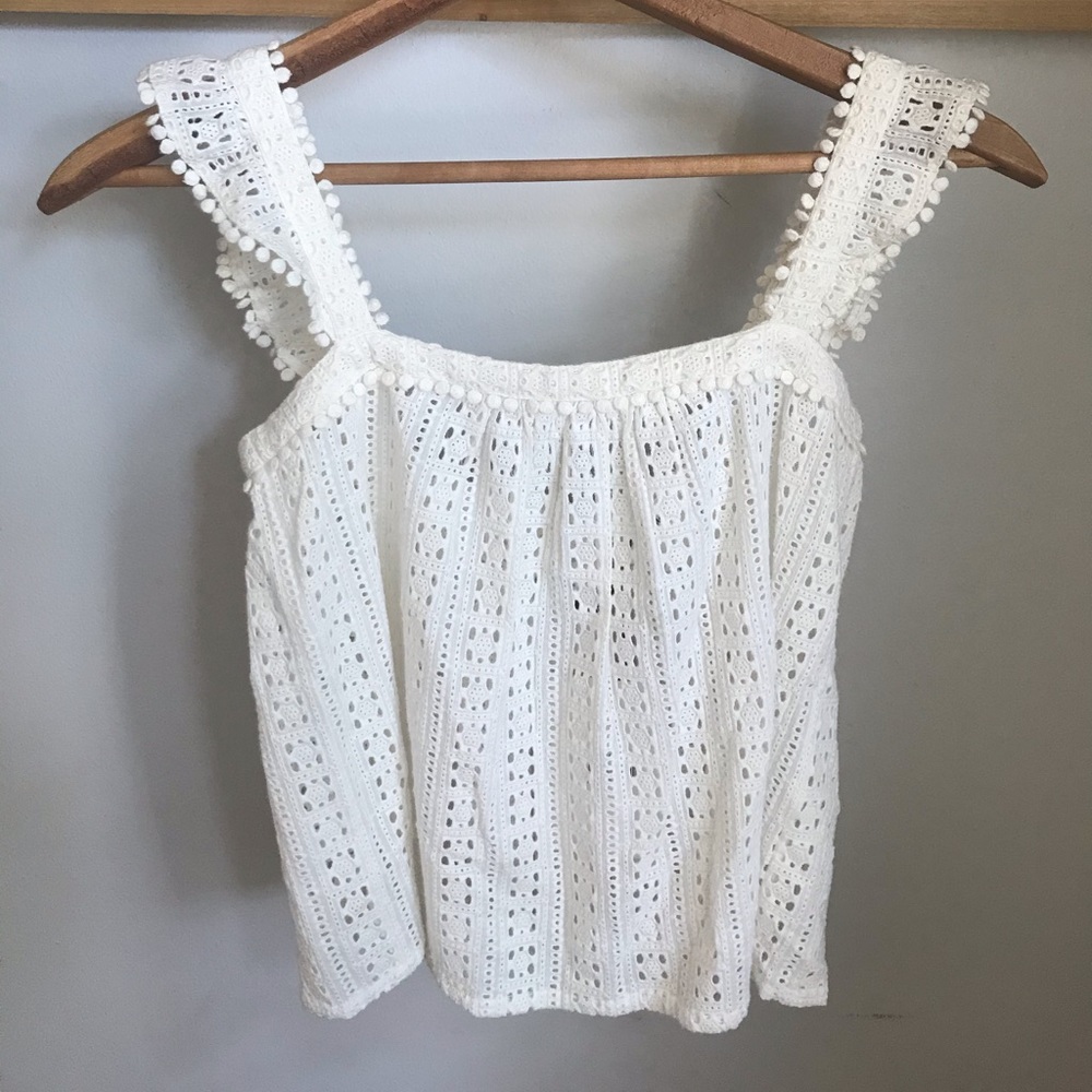 Sezane “Abby” Cropped Blouse NWT